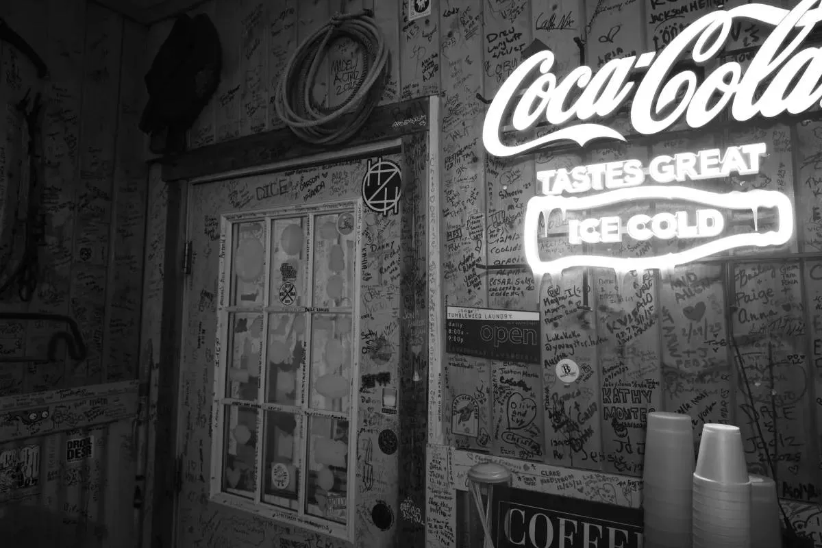 Photograph of the Marfa Burrito Interior