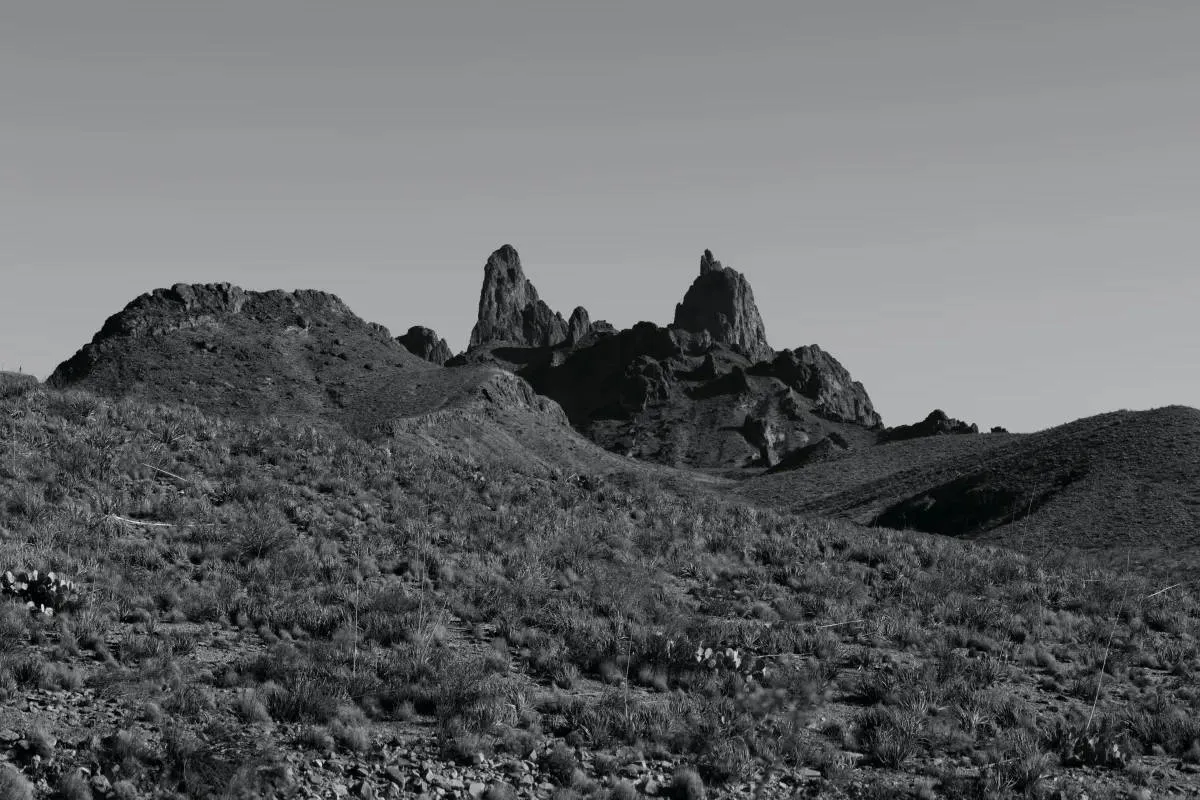 Photograph of the Mule Ears Viewpoint, Big Bend NP